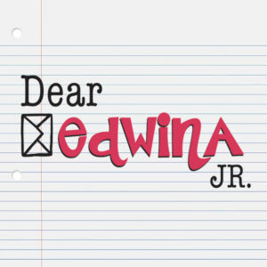 dear edwina jr logo with envelope icon